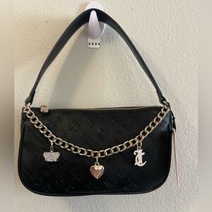 Juicy Couture “Not Your Babe” Shoulder Bag – Liquorice Black Charm Chain